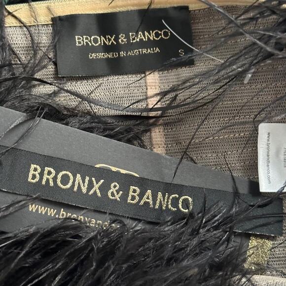 Bronx and Banco Afiya Feather Top Black - Picture 7 of 8